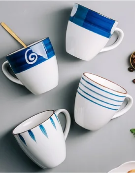 Японската Творческа Керамична Чаша Чаша С Голям Капацитет На Чаша Чай, Чаша Мляко Офис Водата Чашата За Кафе