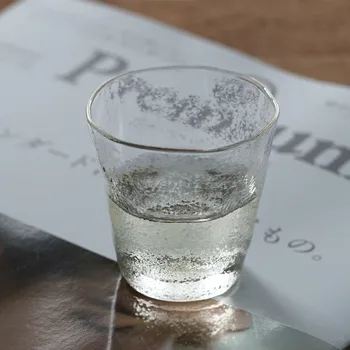 Японската Чаша за чай от устойчиви на топлина стъкло, Ръчно изработени, Малка Чаша за Вино, Подарък с Дизайн Чук Гравийного